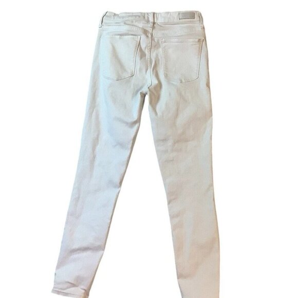 Abercrombie & Fitch Jeans Size 4 R Womens White Simone High Rise Super Skinny - Picture 3 of 10